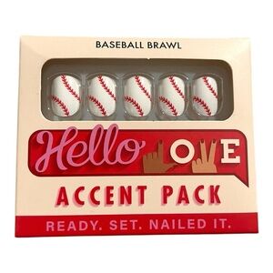 Hello Love Accent Nail Pack – “Baseball Brawl”